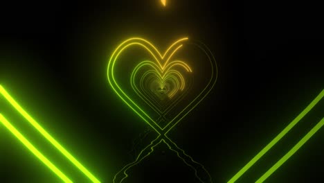 túnel del corazón de neón