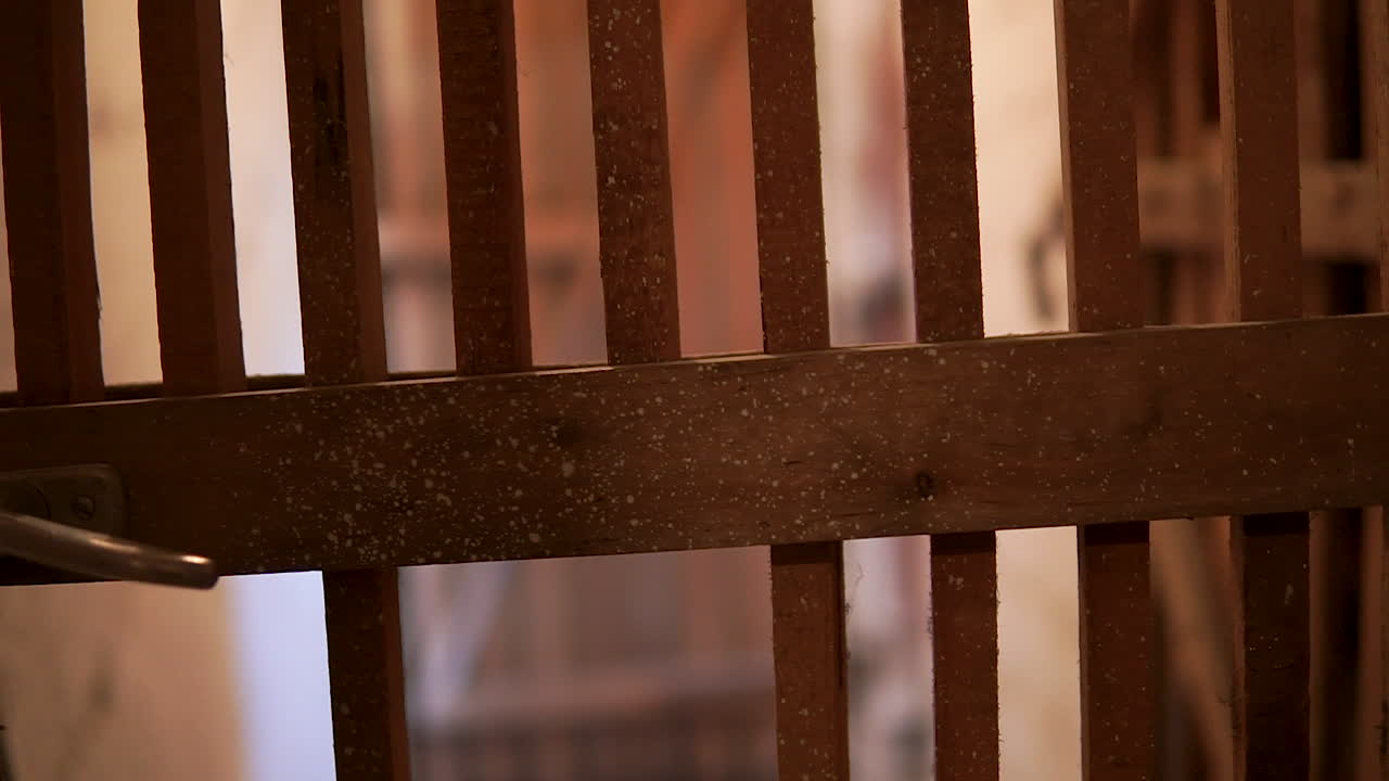 cerca del interior de la casa antigua