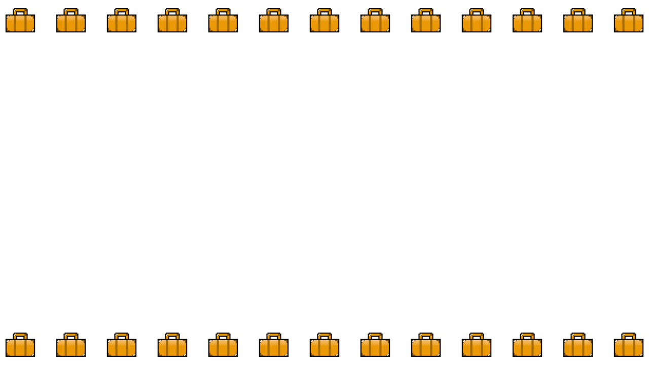 Pixel Art Suitcase Frame Animated Overlay 1080p Transparent 30 fps (8).mov