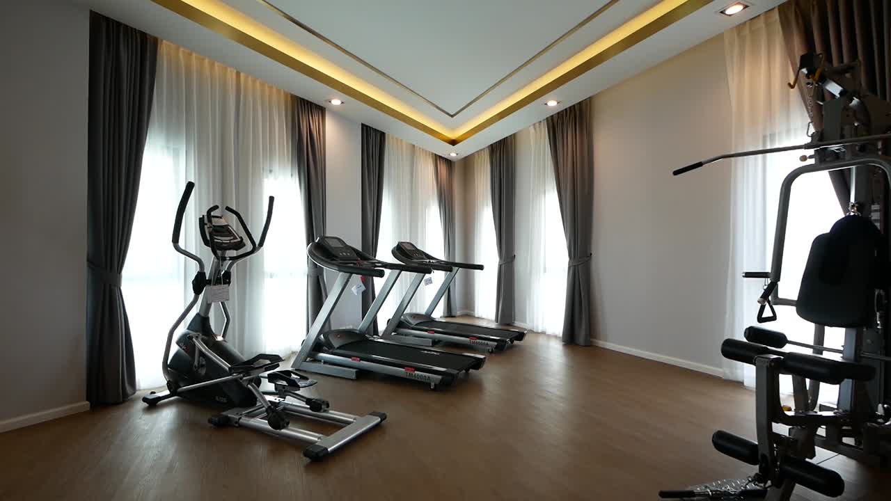 sala de fitness en casa: idea de decoración de gimnasio