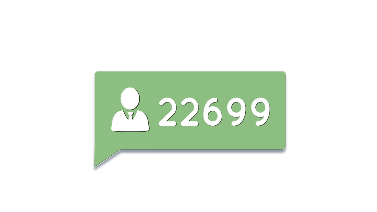 숫자 4k를 가진 초록색 채팅 박스