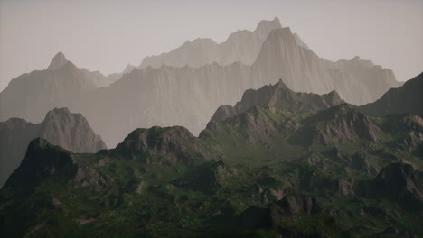 rocky mountain scenery of dolomites alps