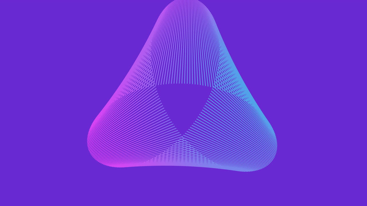 Harmonious Waves Of Blue And Purple Swirling On A Deep Purple Canvas