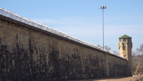 Establishing-shot-of-the-defunct-old-Joliet-prison-near-Chicago-Illinois-4