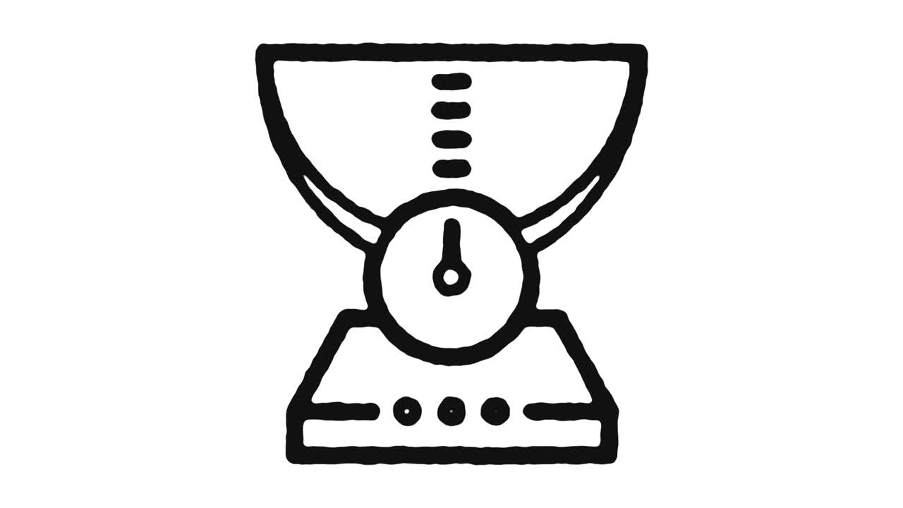 Ingredients Icon Animation Footage & Alpha Channel