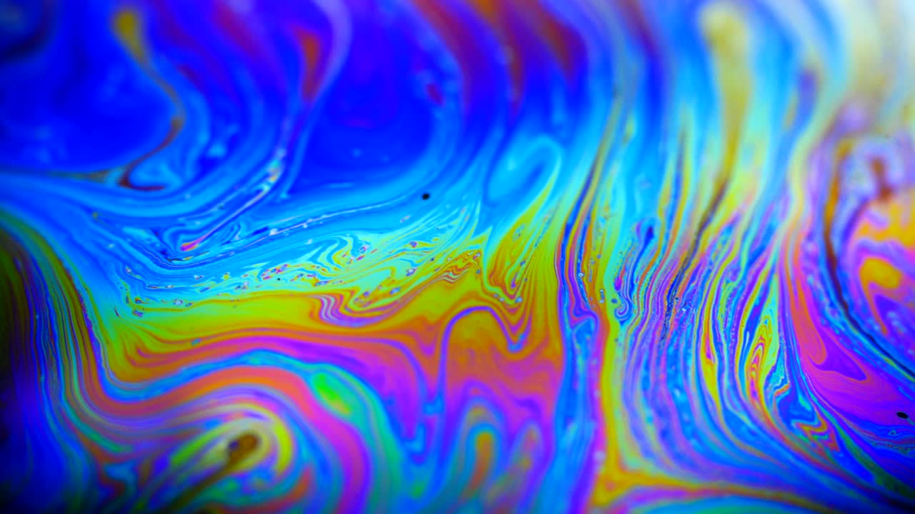 colores en movimiento, efecto líquido, burbujas de jabón