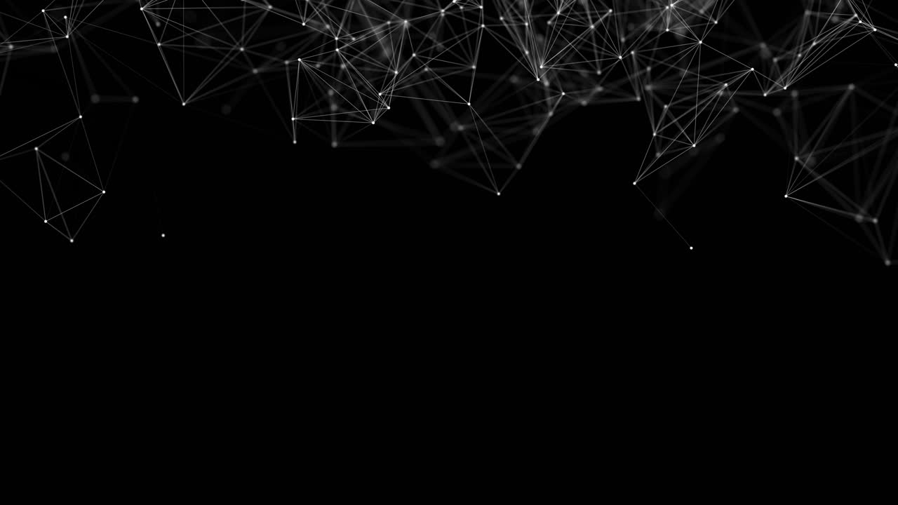 Datanettverksteknologi med tilkoblede linjer og prikker