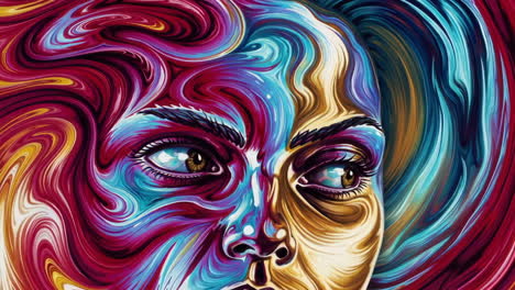 retrato abstracto de una mujer