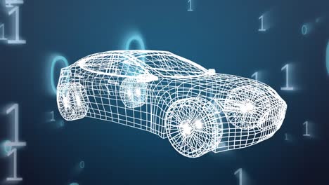 modelo 3d digital de un coche deportivo