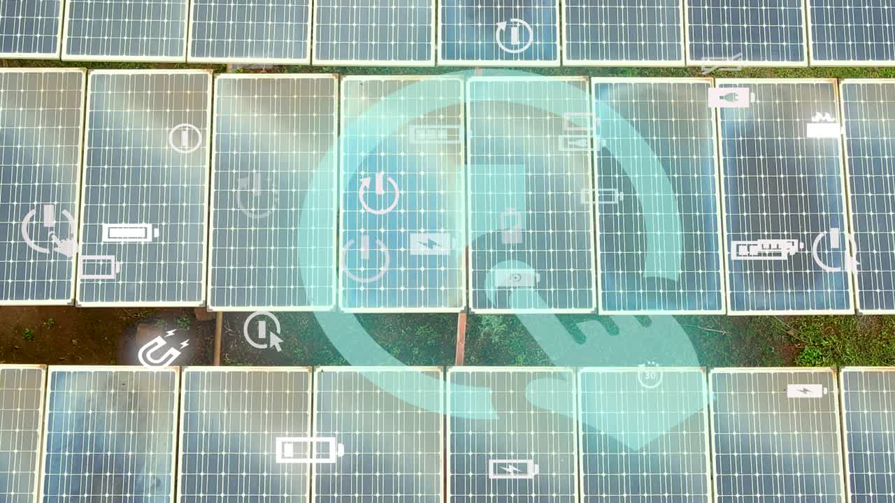 태양 전지 패널 - 기후 변화 파리 협정