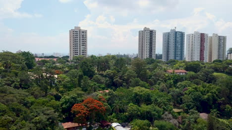 aerial view of the city of são josé dos campos in the state of são paulo - brazil
