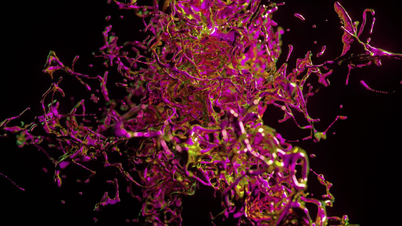 추상적인 액체 스플래시