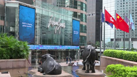exchange square in hong kong's financial district