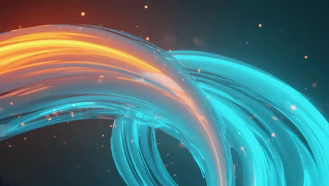 abstract glowing tubes