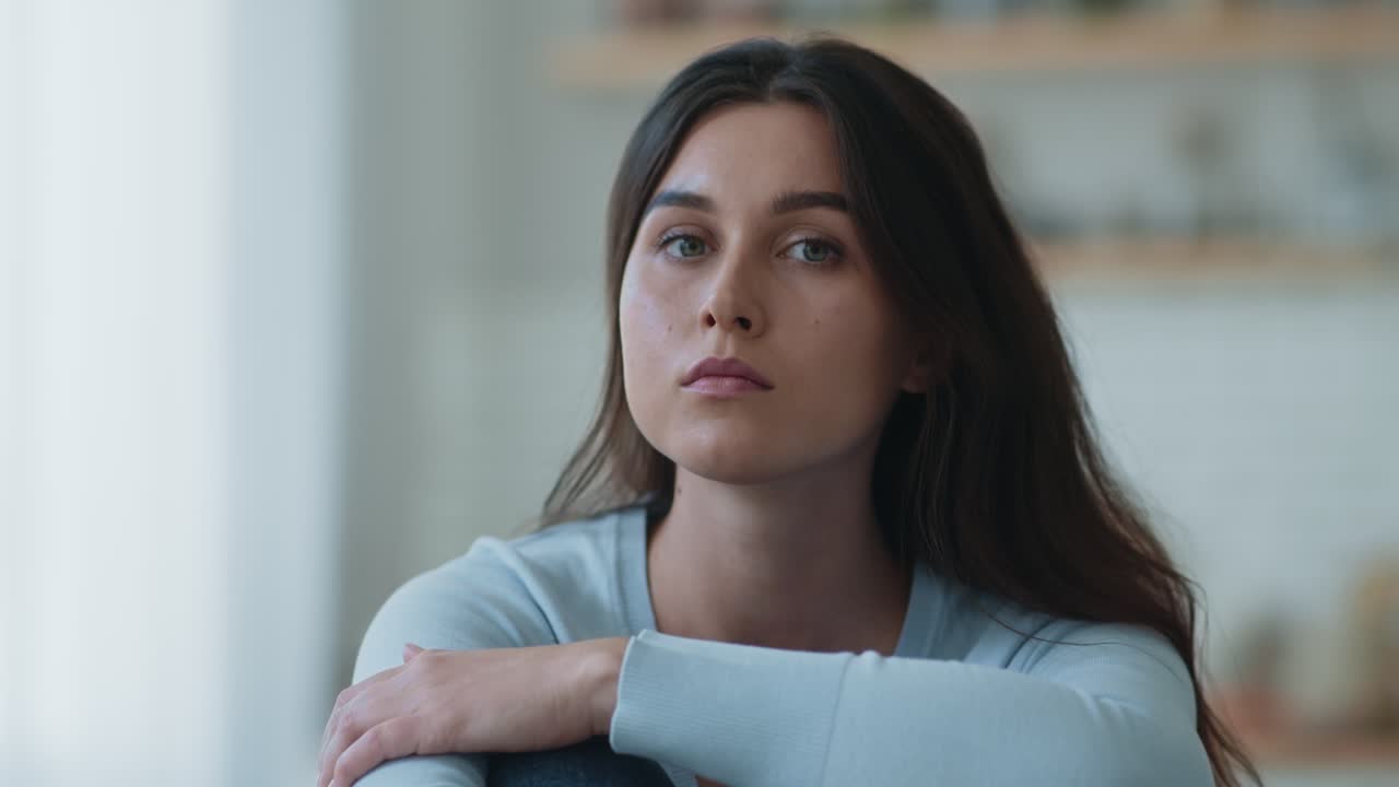 retrato de una mujer triste