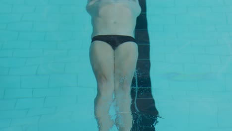 Schwimmer-Schwimmt-In-Den-Pool