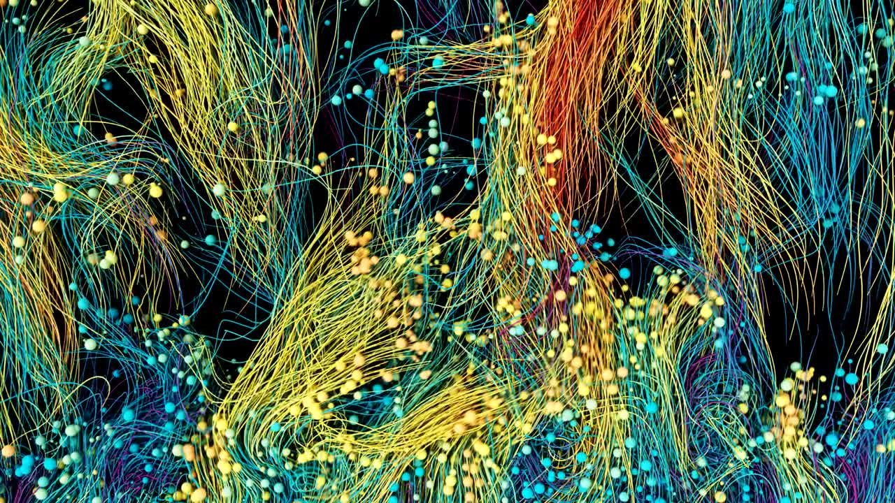 rutas de colores abstractos.