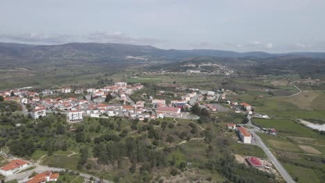 aerial view of the historical portuguese village of belmonte