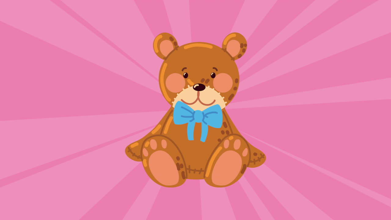 animação de entretenimento de brinquedo de urso para crianças