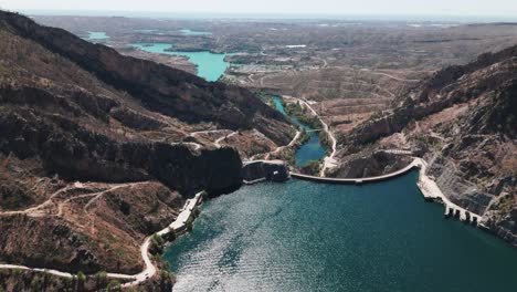 panorama of canyons in oymapinar dam area in the province of antalya, turkey