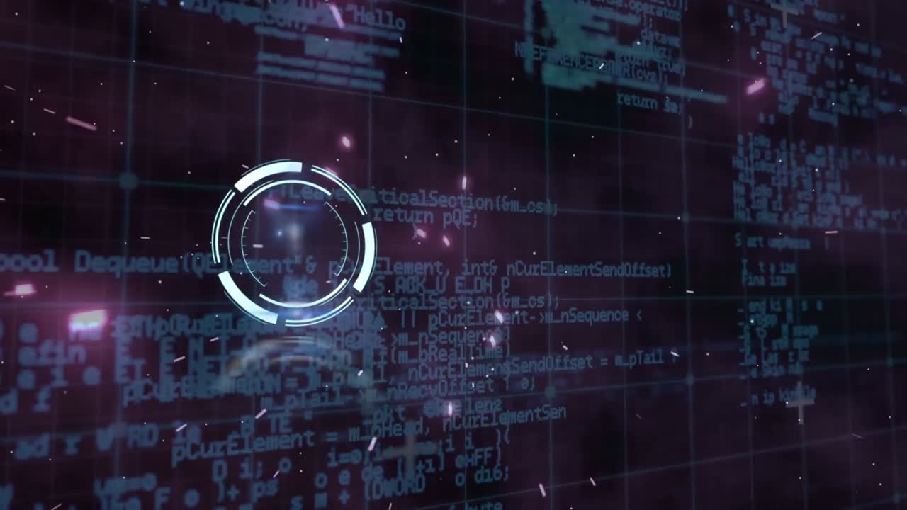 animación del alcance del escaneo sobre el procesamiento de datos