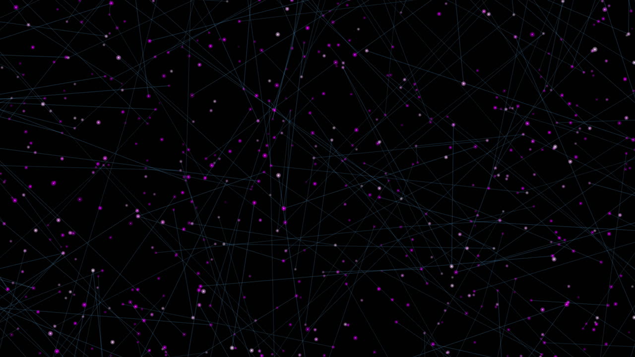 red abstracta de puntos y líneas rojas sobre fondo negro