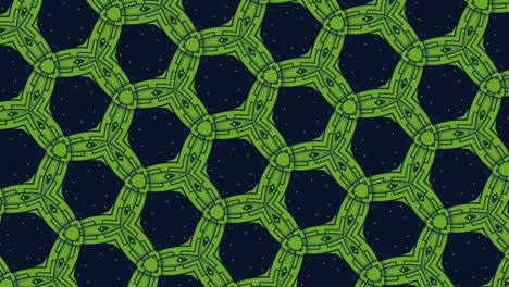 formas de triángulos verdes que se mueven en un fondo oscuro - fondo de pantalla en vivo