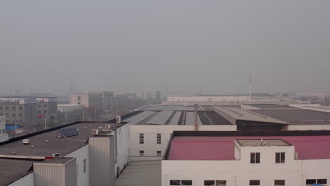 industrial zone full of factories and warehouses in tianjin, china