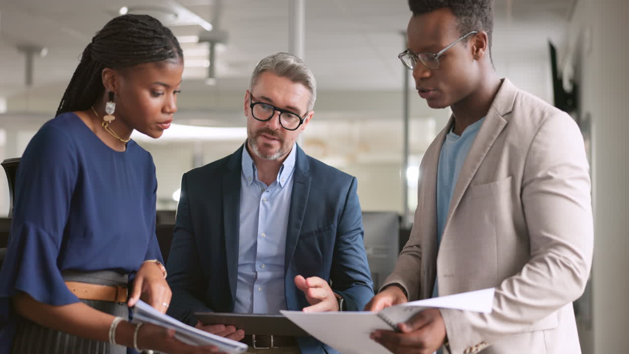 Documents, collaboration or business people