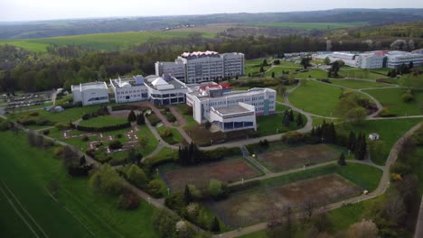 aerial view of klimkovice lazne spa