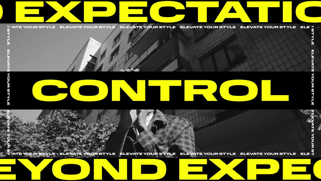 This template for After Effects features a stylized design with modern text animations. It contains 31 text placeholders and 12 media placeholders