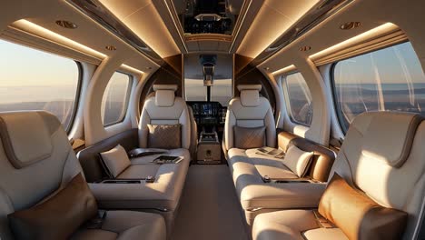 luxury aircraft interior
