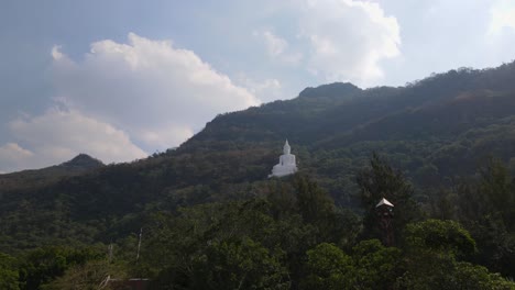 luang por khao, wat theppitak punnaram, aerial 4k footage