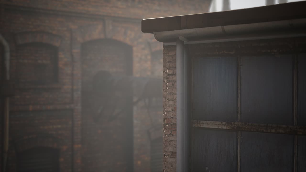 코로나바이러스 코로나19 전염병으로 인해 버려진 공장이 비어 있습니다.