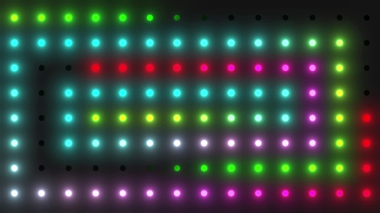 Spettacolo di luci LED colorato