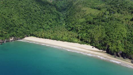 Picturesque El Valle beach on the green peninsula of Saman&aacute; in the Dominican Republic