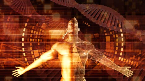 concepto de fondo abstracto de ciencia y tecnología futurista