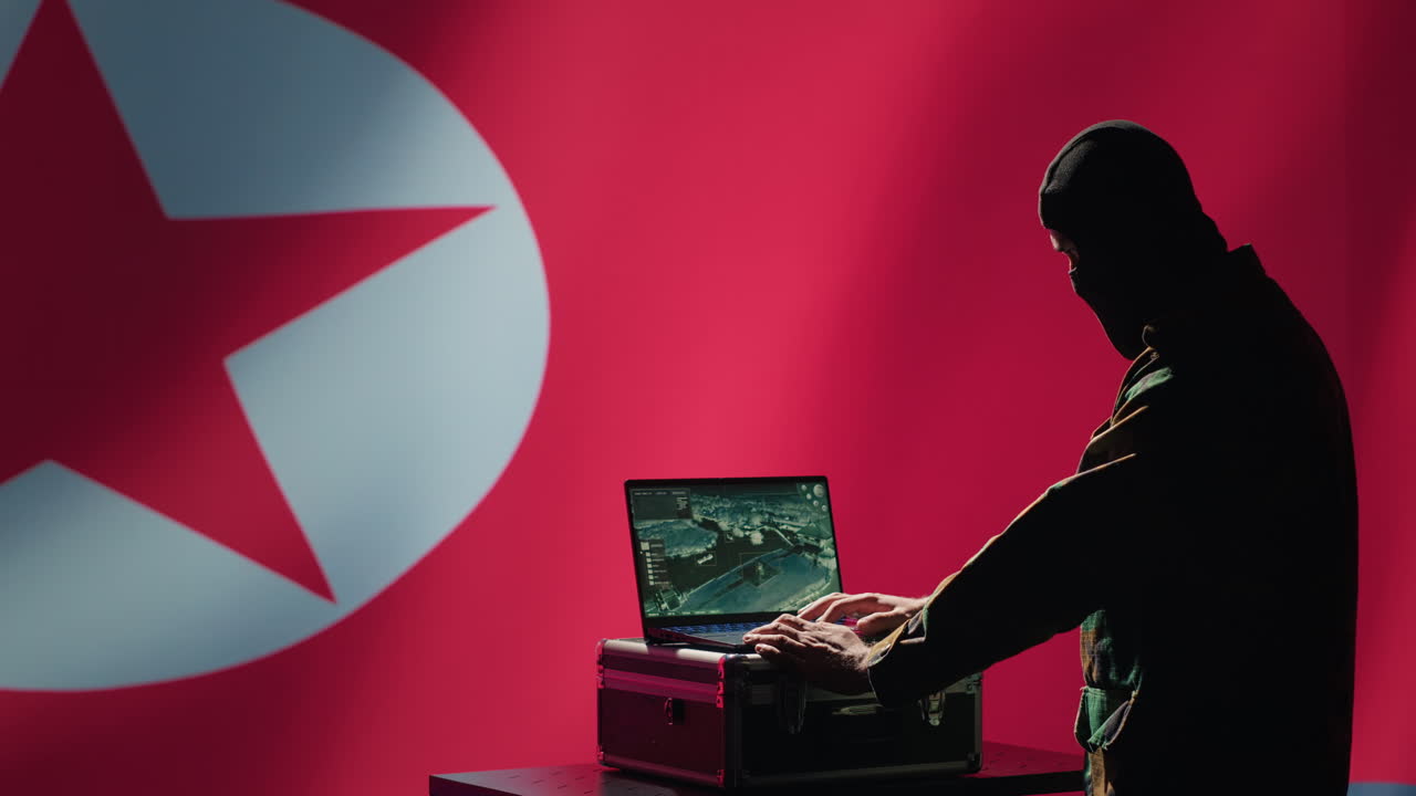 북한 군대는 한국 분쟁 중에 미사일을 탐지하기 위해 레이더를 사용합니다.