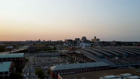 st louis aerial landscape of magnificent city views in missouri