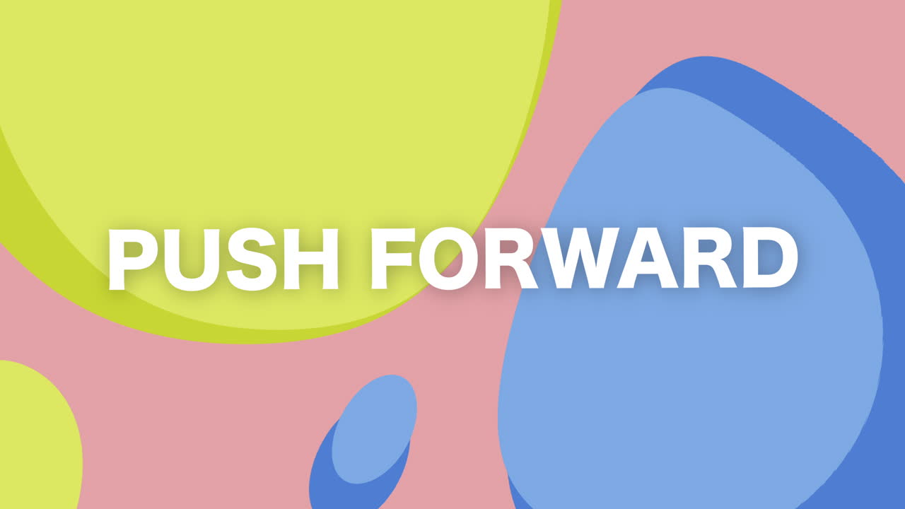 Dynamic motion graphic motivating lifestyle changes in a vibrant environment