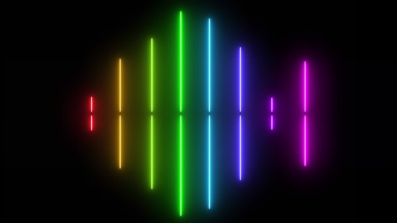 spectrum neon electric background, abstract colorful animation