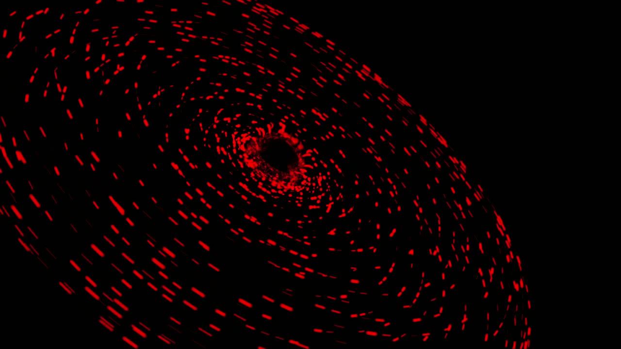 빨간 빛의 나선형