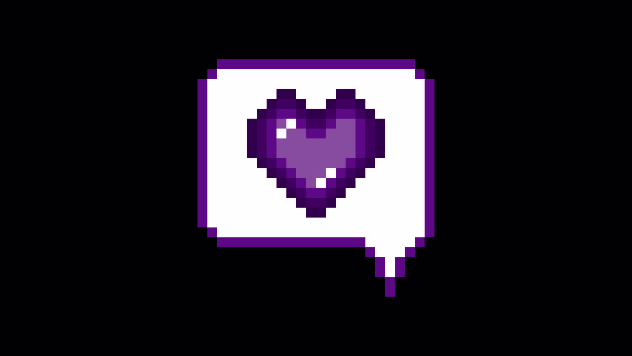 Pixel art animation icon speech bubble heart (7)