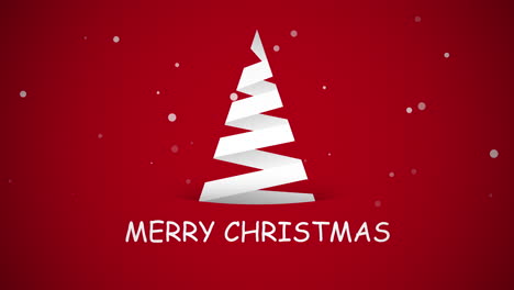 Merry-Christmas-text-with-white-Christmas-tree-on-red-background-3