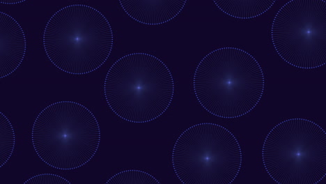 dynamic swirling circle pattern with glowing orange light on dark blue background