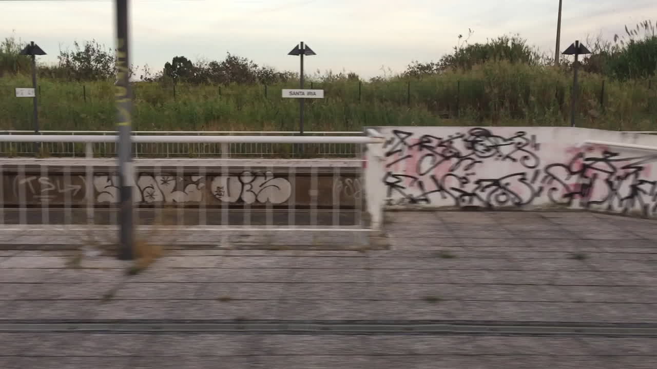 Train ride in Portugal
