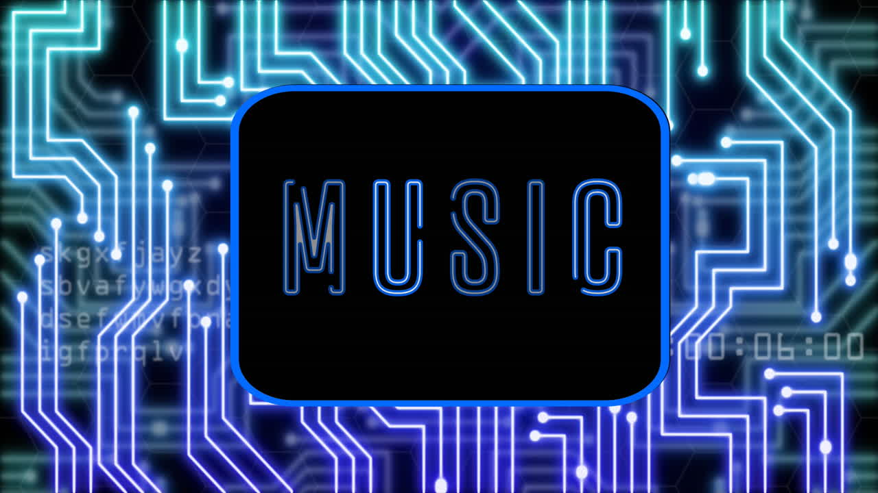 음악 텍스트의 애니메이션, 컴퓨터 회로판을 통한 데이터 처리