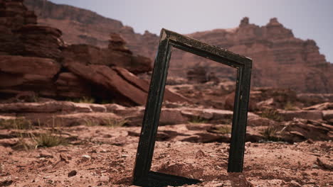 Very-old-wooden-frame-in-Grand-Canyon