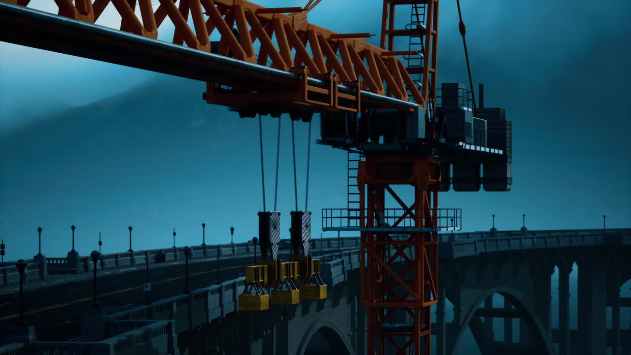 puente de carretera en construcción