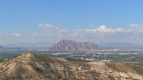 mediterranean desert mountain sierra de callosa de segura near algorfa, spain